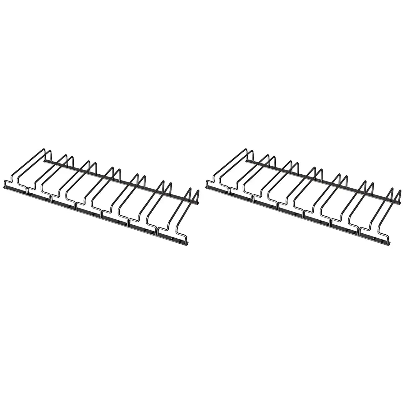 Contemporary Metal Hanging Wine Glass Rack Black