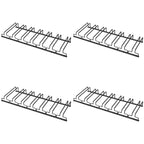 Contemporary Metal Hanging Wine Glass Rack Black