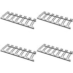 Contemporary Metal Hanging Wine Glass Rack Black