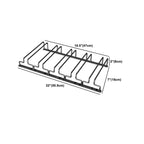 Contemporary Metal Hanging Wine Glass Rack Black