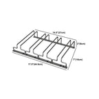 Contemporary Metal Hanging Wine Glass Rack Black