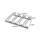 Contemporary Metal Hanging Wine Glass Rack Black