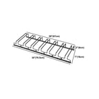 Contemporary Metal Hanging Wine Glass Rack Black