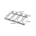 Contemporary Metal Hanging Wine Glass Rack Black