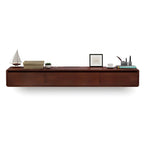 Scandinavian Wood Floating TV Stand with Cabinet