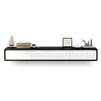 Scandinavian Wood Floating TV Stand with Cabinet