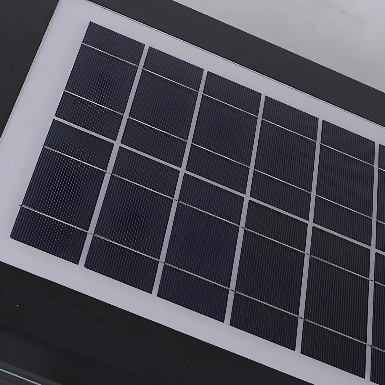 Modern Rectangular Black Metal Outdoor Solar Post Light