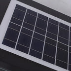 Modern Rectangular Black Metal Outdoor Solar Post Light