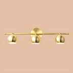 Modern Gold Dome Brass Vanity Light for Bathroom