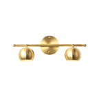 Modern Gold Dome Brass Vanity Light for Bathroom