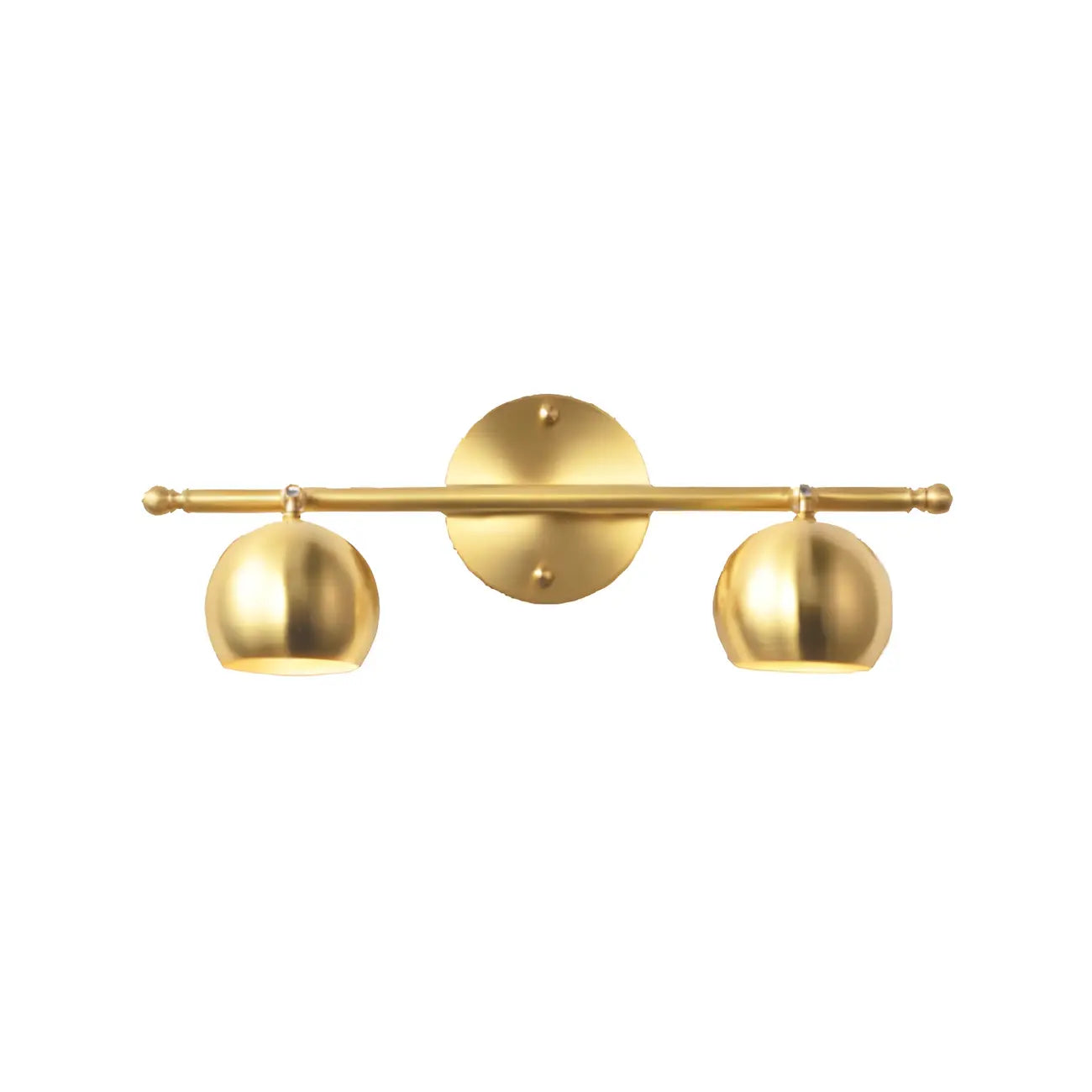 Modern Gold Dome Brass Vanity Light for Bathroom