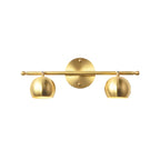 Modern Gold Dome Brass Vanity Light for Bathroom