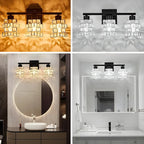 Modern Crystal Bathroom Vanity Light for Washroom Mirror