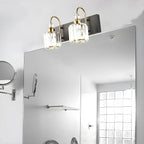 Modern Glam Crystal Vanity Light for Bathroom