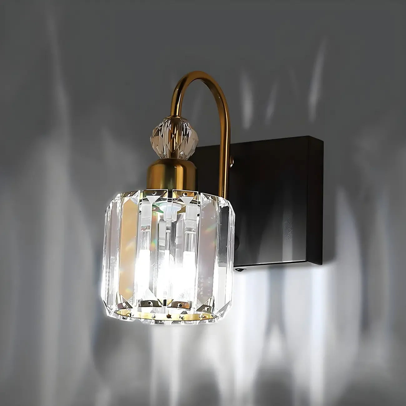 Modern Glam Crystal Vanity Light for Bathroom