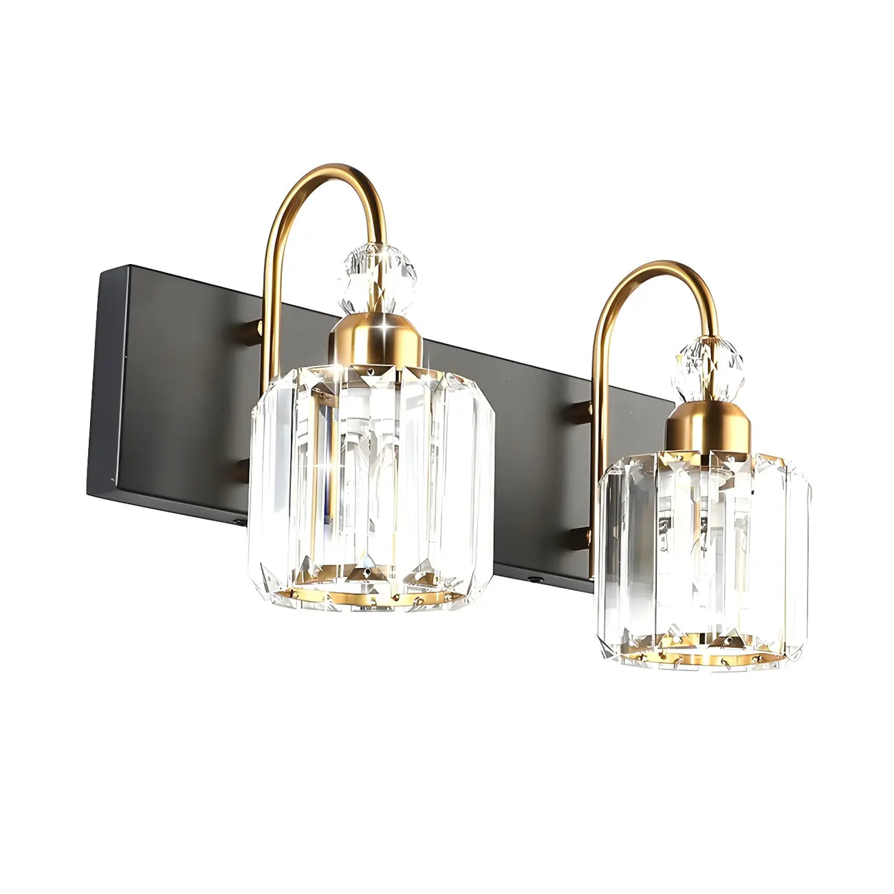 Modern Glam Crystal Vanity Light for Bathroom