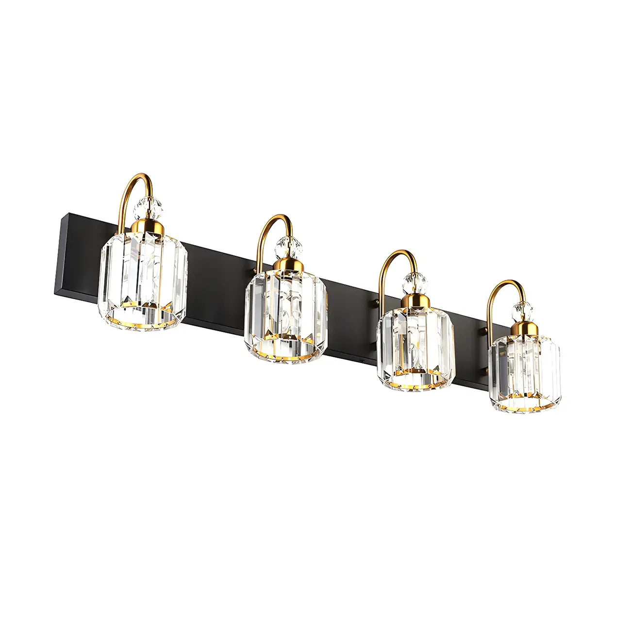 Modern Glam Crystal Vanity Light for Bathroom