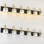 Modern Glam Crystal Vanity Light for Bathroom