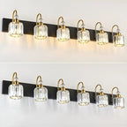 Modern Glam Crystal Vanity Light for Bathroom