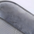 Industrial Silver Ribbed Frosted Glass Outdoor Wall Light