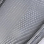 Industrial Silver Ribbed Frosted Glass Outdoor Wall Light