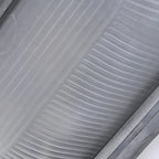 Industrial Silver Ribbed Frosted Glass Outdoor Wall Light