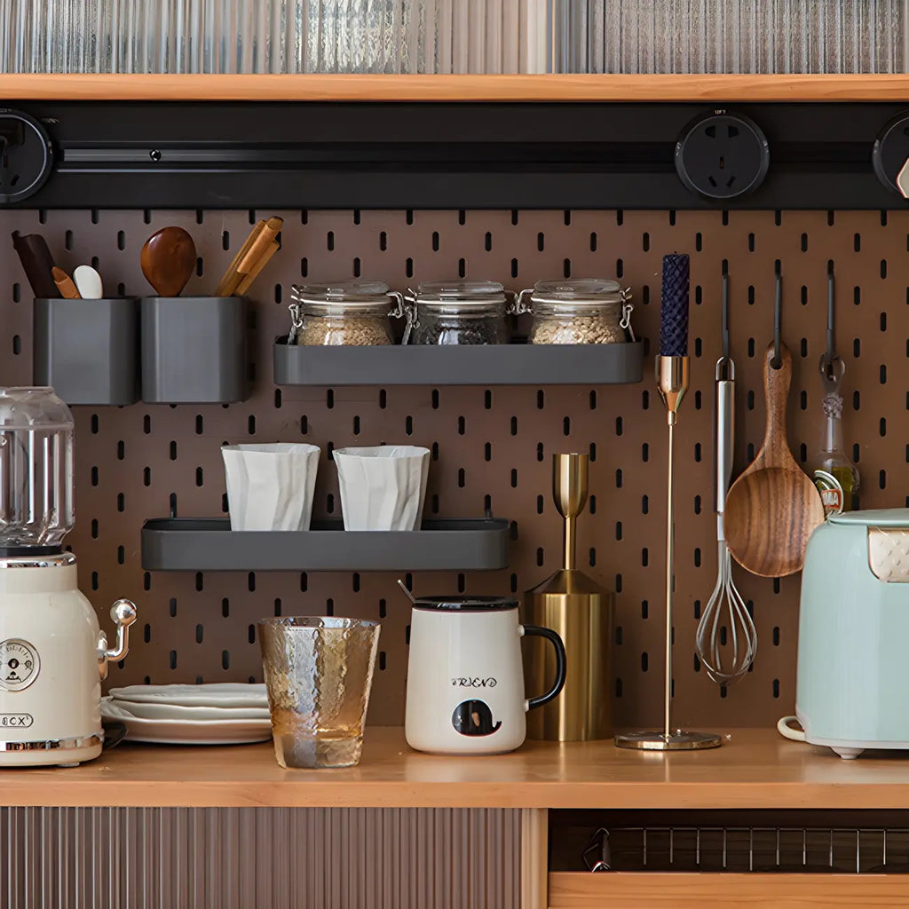 Cherry Wood Storage Glass Doors Hutch Cabinet