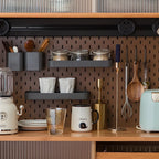 Cherry Wood Storage Glass Doors Hutch Cabinet