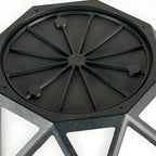 Black Metal Diamond-Design Post Cap Light