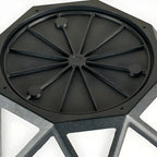 Black Metal Diamond-Design Post Cap Light