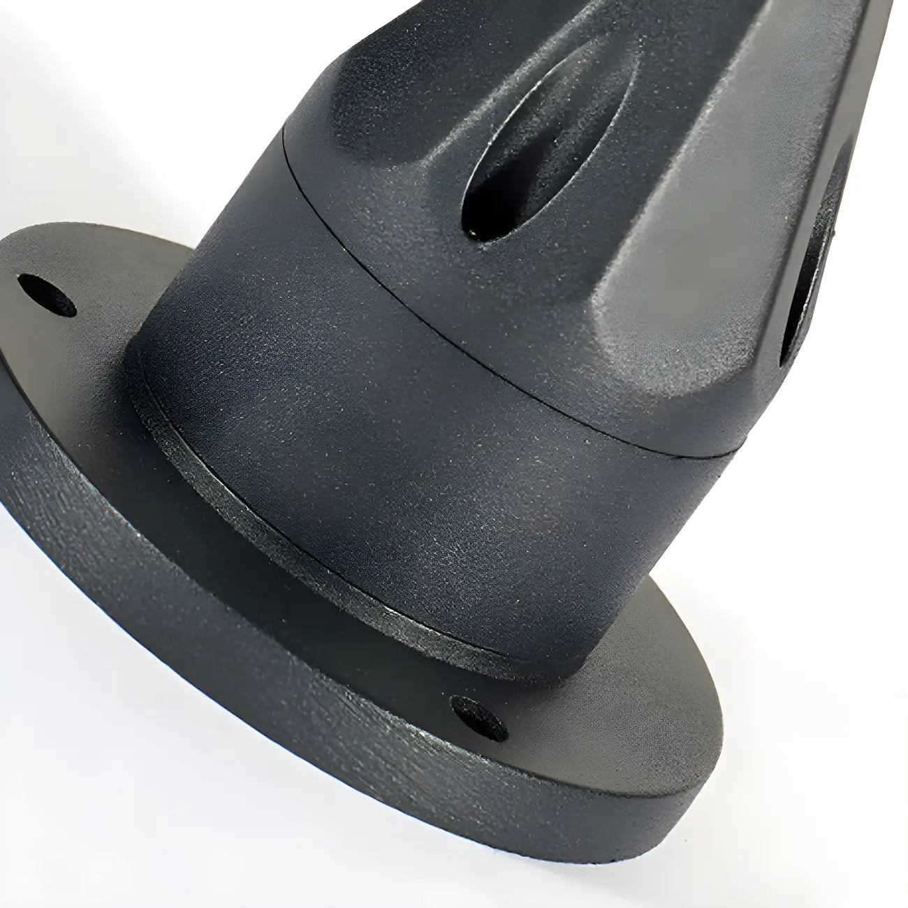 Black Metal Diamond-Design Post Cap Light