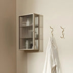 Modern Metal Black Wall-Mounted China Cabinet