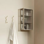 Modern Metal Black Wall-Mounted China Cabinet