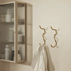 Modern Metal Black Wall-Mounted China Cabinet