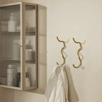 Modern Metal Black Wall-Mounted China Cabinet