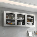 Adjustable Stainless Steel Wall-Mounted China Cabinet