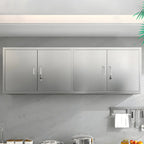 Adjustable Stainless Steel Wall-Mounted China Cabinet