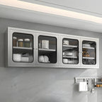 Adjustable Stainless Steel Wall-Mounted China Cabinet