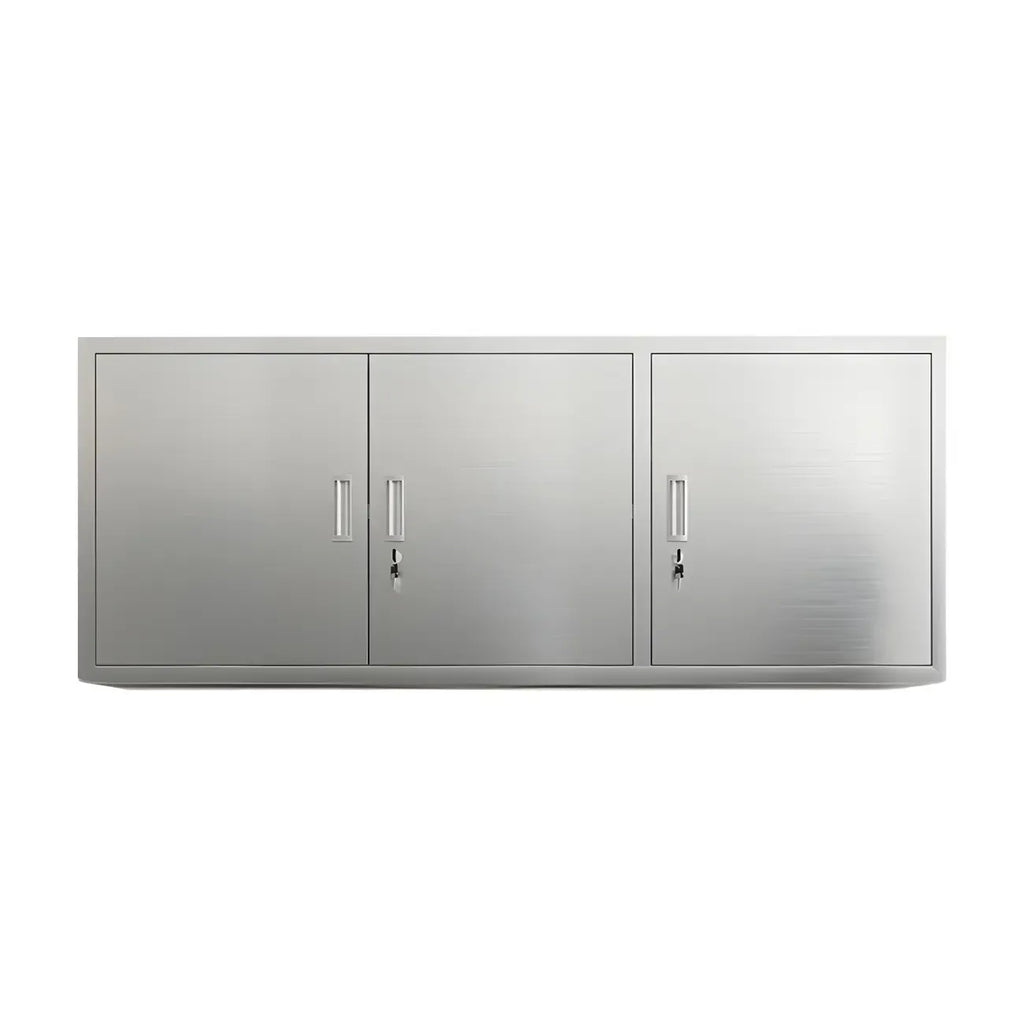 Adjustable Stainless Steel Wall-Mounted China Cabinet