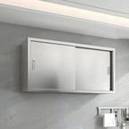 Adjustable Stainless Steel Wall-Mounted China Cabinet