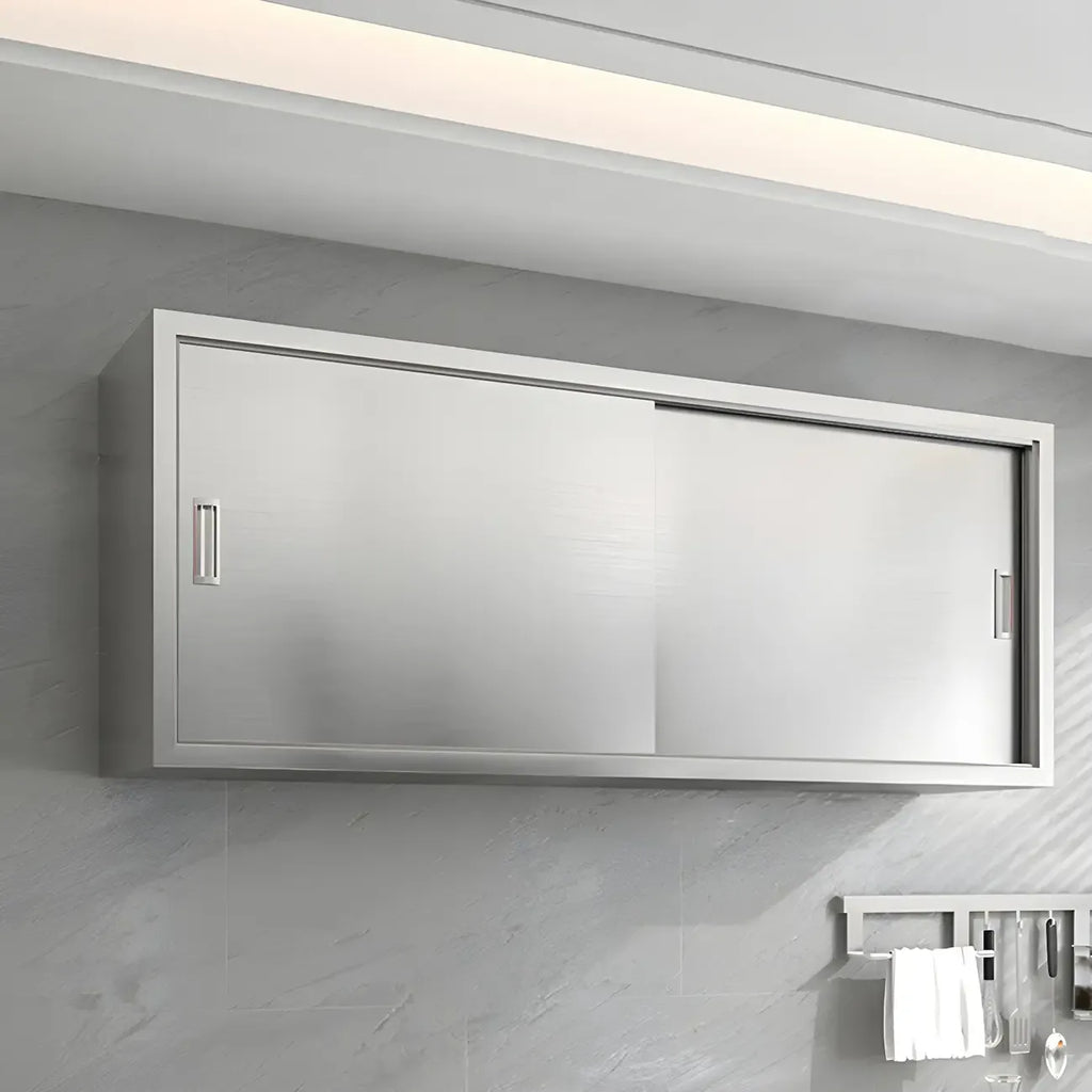 Adjustable Stainless Steel Wall-Mounted China Cabinet