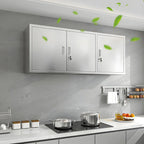 Adjustable Stainless Steel Wall-Mounted China Cabinet