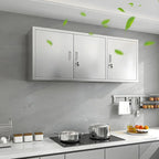 Adjustable Stainless Steel Wall-Mounted China Cabinet