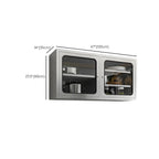 Adjustable Stainless Steel Wall-Mounted China Cabinet