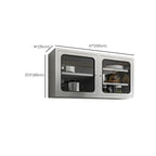 Adjustable Stainless Steel Wall-Mounted China Cabinet