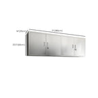 Adjustable Stainless Steel Wall-Mounted China Cabinet