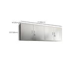 Adjustable Stainless Steel Wall-Mounted China Cabinet