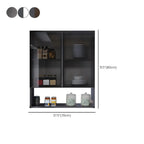 Gray Metal Floating Storage Kitchen China Cabinet