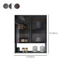 Gray Metal Floating Storage Kitchen China Cabinet