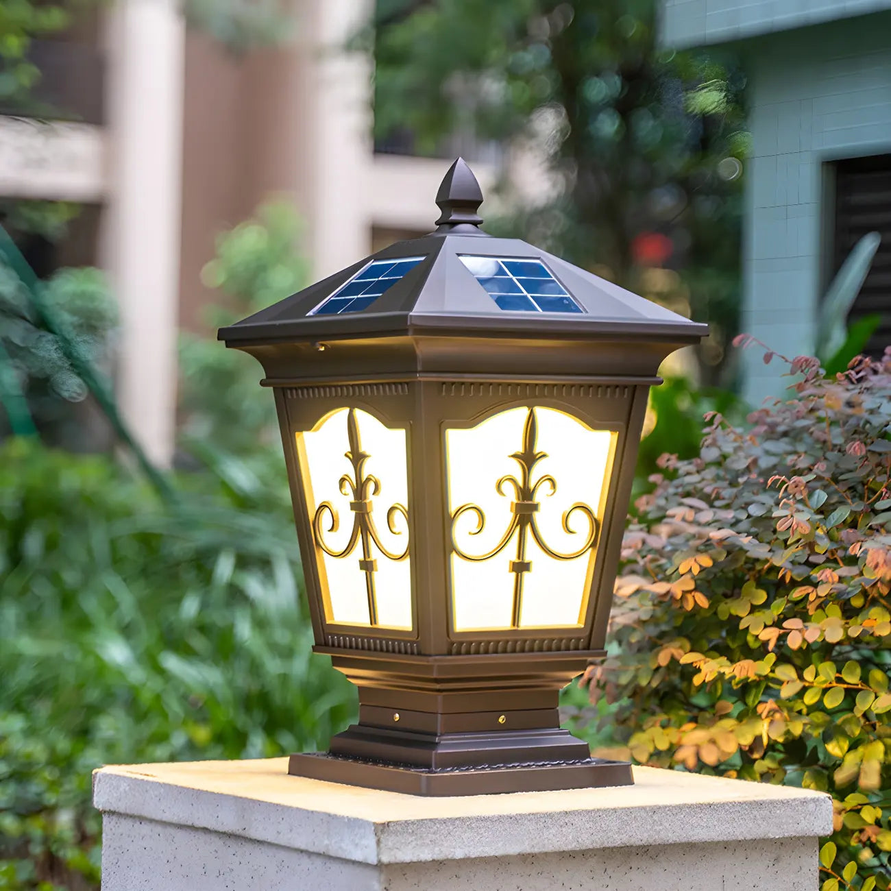 3 Color Light Decorative Contemporary Outdoor Post Light